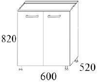 Szafka kuchenna dolna MKS4 60x52x82h